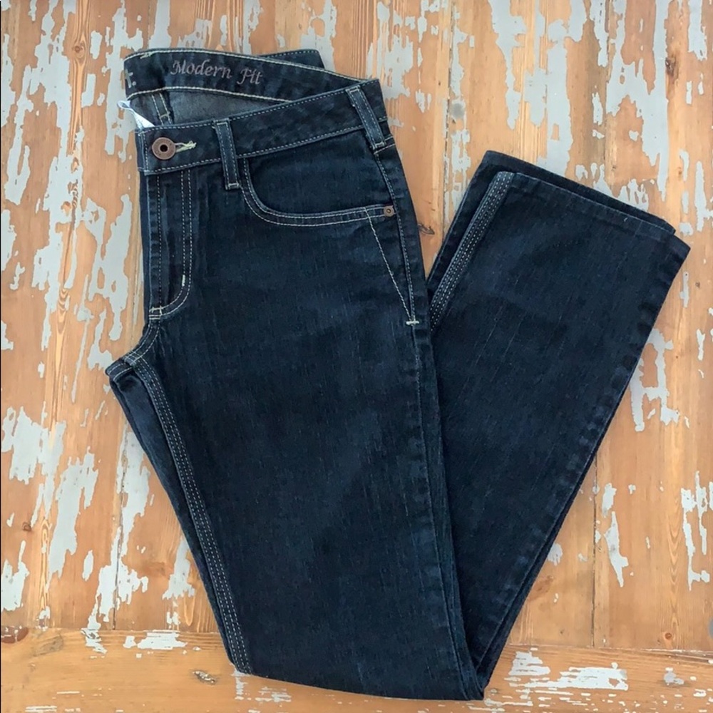 Dark wash Carhartt women’s jeans in Modern Fit